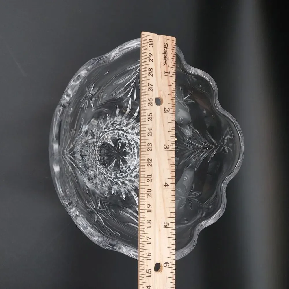 Mikasa Christmas Night Crystal Footed Bowl 6